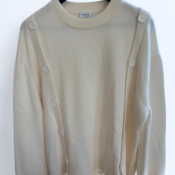 Arrow Women's Sweater with Button Detail in Cream - Picture 2 of 6